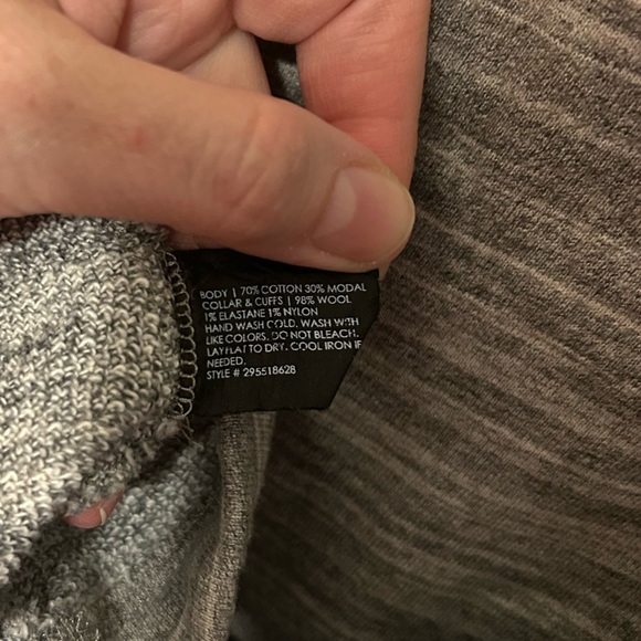 Club Monaco Gray Sweater Dress Tunic Terry Crew Neck size 10 - Picture 7 of 7